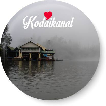 PEACOCKRIDE Love Kodaikanal Magnet Fridge Magnet Pack of 1