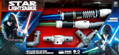 Krypton Toys Star Lightsaber Extension Sword With many Combinations Maces & Swords