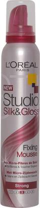 L'Oréal Paris Imported (Made In Nederland) Studio Silk & Gloss Fixing Mouse (3) Hair Mousse