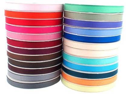 Trimweaver 1/4 Inch Grosgrain Ribbon, 5 Yard, 24 Spools, Multi Color