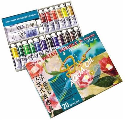 Holbein Duo Aqua Water Soluble Oil Color Studio Set Of 20 20 Ml Tubes