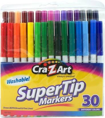 Cra-Z-Art Washable Super Tip Markers, 30 Count
