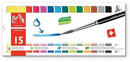 Caran D'Ache Fancolor Tempera, 15 Colors
