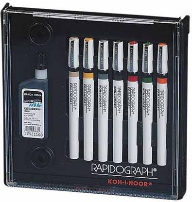 Rapidograph 7 Pen Tech Pen Set