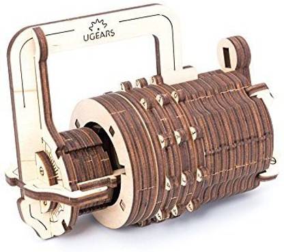 Ugears Combination Lock Mechanical 3D Puzzle Diy Wooden Construction Set
