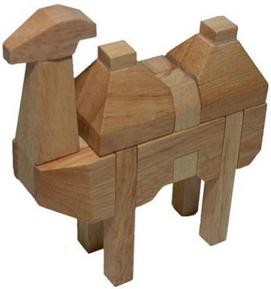 2PO 3D Wooden Camel Advanced Animal Puzzle Kumiki