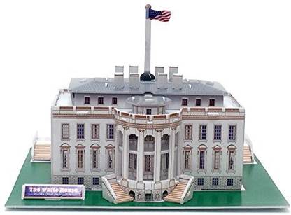 Runsong Creative 3D Puzzle Paper Model White House Diy Fun & Educational Toys World Great Architecture Series