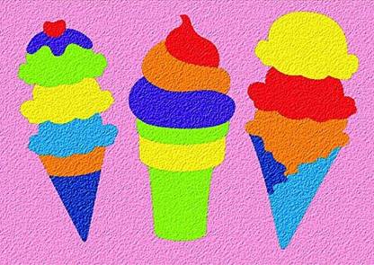 LAURI Toys Ice Cream Crepe Rubber Puzzle