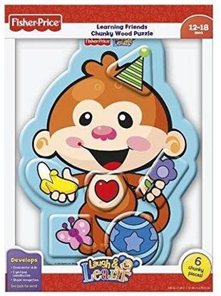 FISHER-PRICE Laugh & Learn Monkey Colours Wood Puzzle