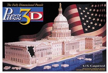 puzz 3d U.S Capitol Puzzle By Milton Bradley