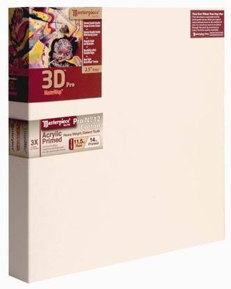 Masterpiece Artist Canvas 3D Pro 2 1/2" Deep, 20 X 40 Inch, Sausalito 12Oz Heavy Pro Cotton