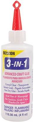 Beacon 3 In 1 Advanced Craft Glue, 4 Ounce