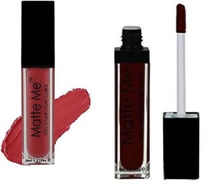 AV ADS Ultra Smooth Matte Lipstick ROSE BLOSSOM (409), CHROME RED (421)