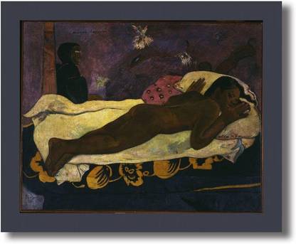 PosterMart Paul Gauguin - Manao Tupapau Spirit of the Dead Watching Digital Reprint 10 inch x 12 inch Painting