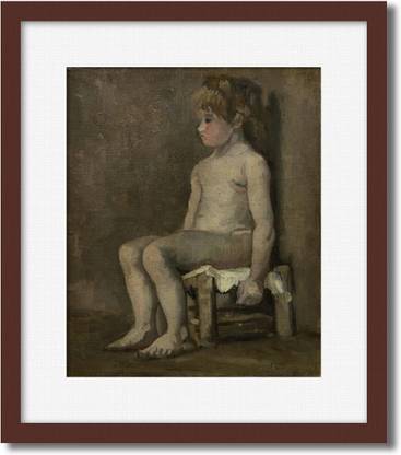 PosterMart Study of a Nude Girl Digital Reprint 19 inch x 17 inch Painting