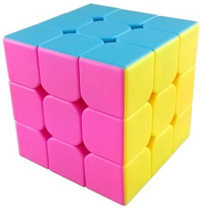 MoYu Aolong V2 3X3X3 Speed Cube Enhanced Edition Hgh Bright Stickerless - Pink