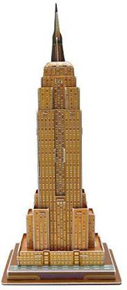 Runsong Creative 3D Puzzle Paper Model Empire State Building Diy Fun & Educational Toys World Great Architecture Series