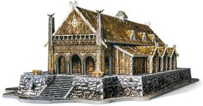 Wrebbit 3D Golden Hall Edoras Lord Of The Rings Puzzle