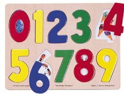MELISSA & DOUG Wooden See Inside Number Puzzle