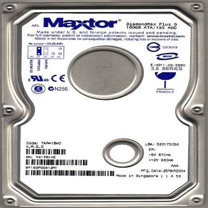 Maxtor quickview 160 GB Desktop Internal Hard Disk Drive (HDD) (diamondmax)