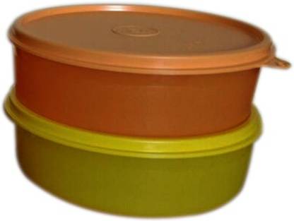 TUPPERWARE large handy bowl yellow orange 1 Containers Lunch Box