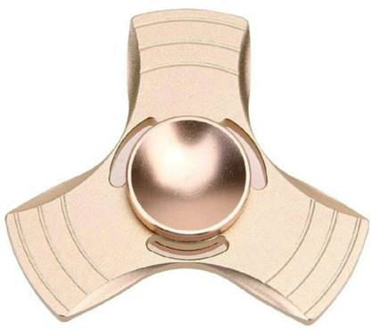Quality Metal fidget Spinner Hand,Tri spinner, Hand Spinner for ADD, ADHD, Anxiety (golden)