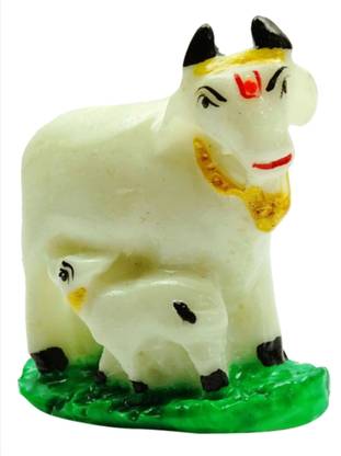 SmsTraders Mini Cow With Calf Decorative Showpiece  -  5.5 cm