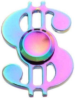Plutofit Dollar Fidget Spinner, Hand Spinner Dollar Sign Focus Toys for Adults & Children Relieving Stress Anxiety (Multi-color)