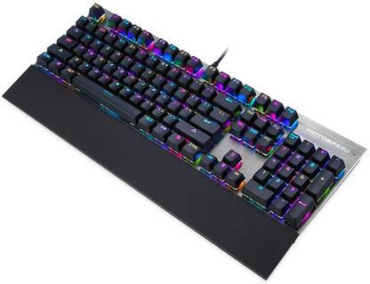 Motospeed CK108 Mechanical RGB Wired USB Standard Gaming Keyboard Compatible with Desktop, Laptop, Mac