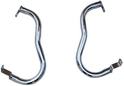 AutoSun Royal Enfield Leg Guards-Rear Crash Guard - (Chrome)