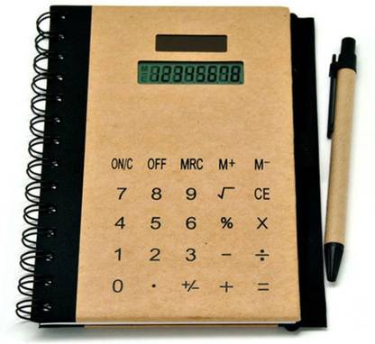 EZ लाइफ Calculator Diary and Planner - Black बेसिक कैलकुलेटर
