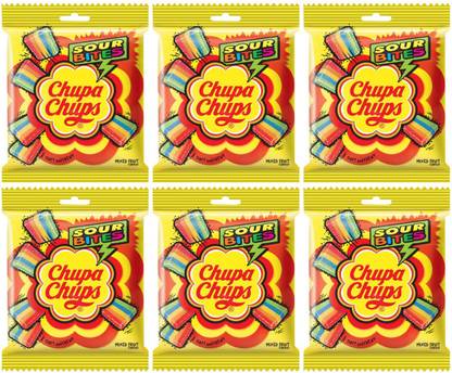Chupa Chups Sour Bites Candy Mixed Fruit Flavour Chewing Gum