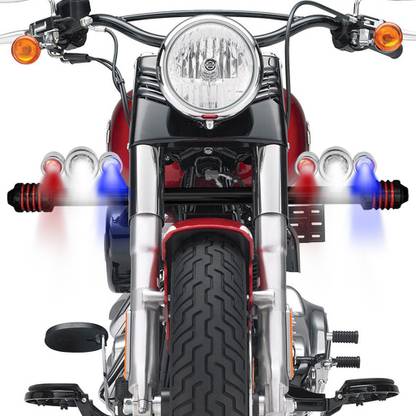 Speedwav 262799 Scooter CREE U3 Triple LED Aux Lights Silver Headlight Motorbike LED for Mahindra (12 V, 55 W)