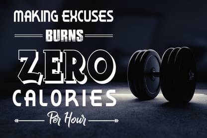 MAKING BURNS ZERO CALORIES PER HOUR Paper Print