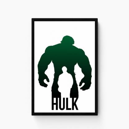 Black & white HULK Paper Print
