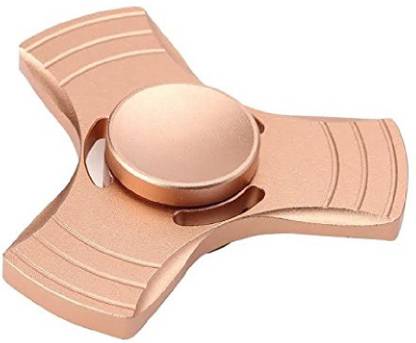 PREMSONS Fidget Spinner Metal Zinc Triangular Head Hand Spinner Ultra Speed Tri Spinner Toy Metallic Rose Gold