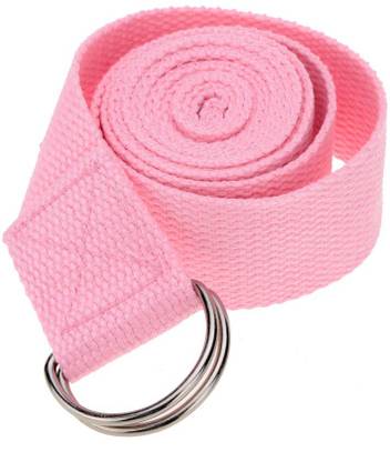 Ipop Retail 6 Feet Pink Cotton Yoga Strap