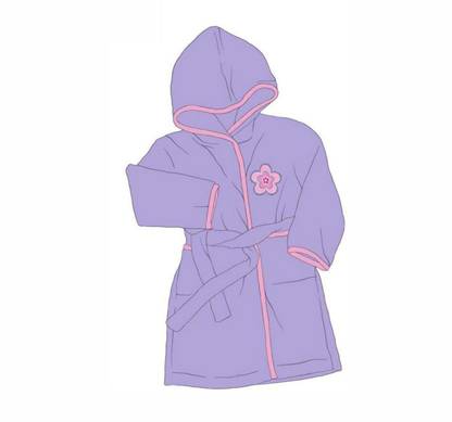 Bombay Dyeing Lavender Small Bath Robe