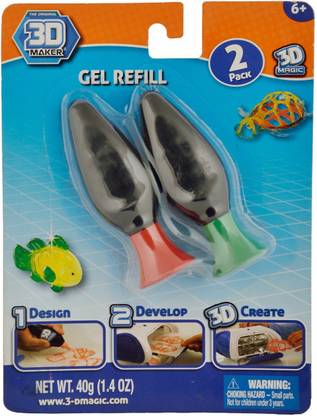 4M 3D Maker 2 Gel Refill Gel Red / Green