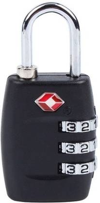 DOCOSS TSA Approved 3 Digit USA luggage Bag Number Padlock For Travelling International Safety Lock