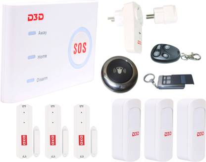 D3D Wireless Wi-Fi/GSM SMS IR Home Security Alarm System With Smart Switch Burglar Intruder DIY Kit Autodial Security Alarm system Wireless Sensor Security System