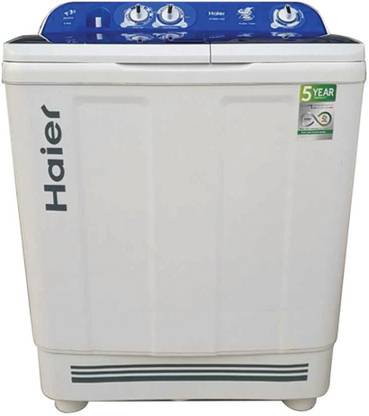 Haier 8 kg Semi Automatic Top Load Washing Machine White, Blue