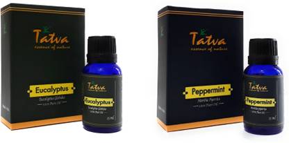 Tatva 100% Pure Essential Oil- COMBO (Eucalyptus 15ml & Peppermint 15ml)