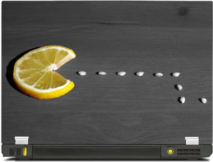 PosterMart Pacman Laptop Skin Type 2 - High Quality 3M Vinyl and Matt Lamination High Quality Laminated 3M Vinyl Reusable Laptop Skin Compatible for 15 inch