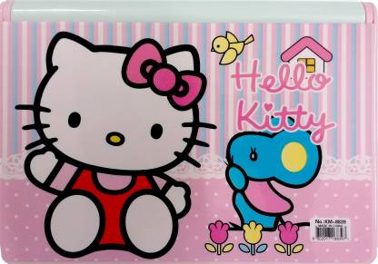 NeoTask Bookshelf Hello Kitty Smart Kids Cartoon Art Plastic Pencil Box