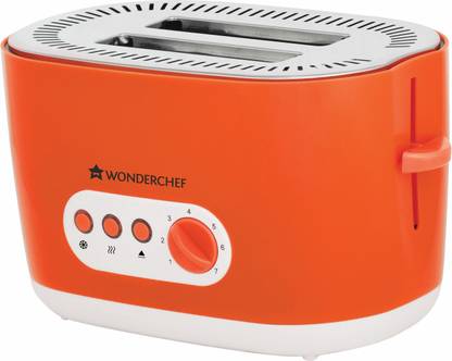 WONDERCHEF Regalia Toaster - Orange 780 W Pop Up Toaster