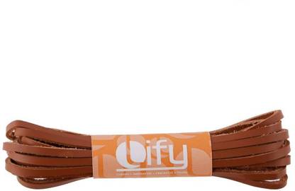 Lify Leather Shoelace 80CM- Tan (Light Brown) Shoe Lace