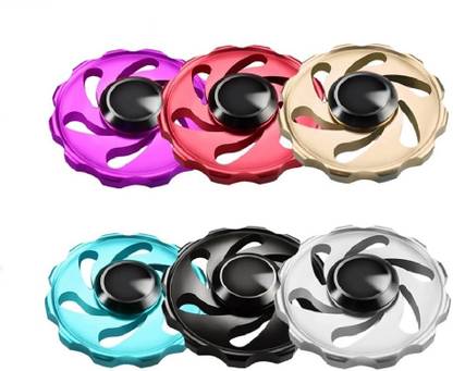 Mayatra's Aluminum Alloy Hand Spinner Round Fidget Spinner New Style Tri-spinner Adult Anxiety Stress Toy Gift Box Design