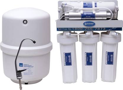 Pureness Pureness Under Sink RO Water Purifier in food grade body 10 L RO + UV + UF Water Purifier