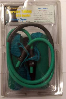 SUNRISE Exercise Tubing with Handles 18" ( Green / Medium ) - Pack of 1 pcs Resistance Tube